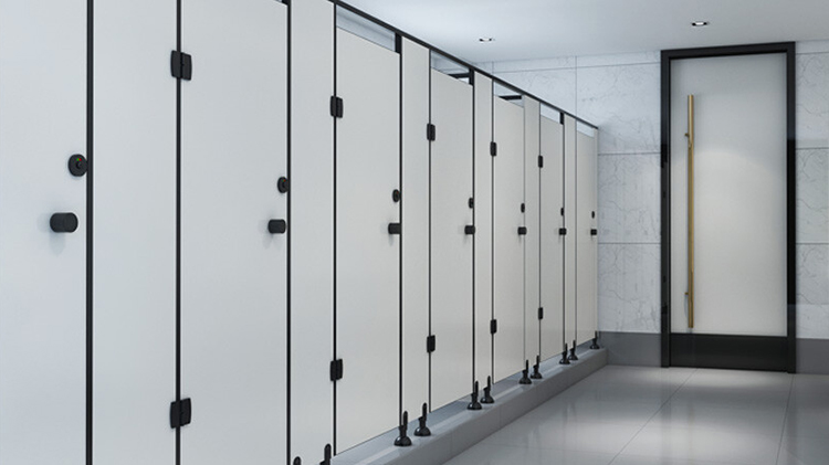 鋁紳仕攜手廣州風行牛奶衛生間隔斷定制案例